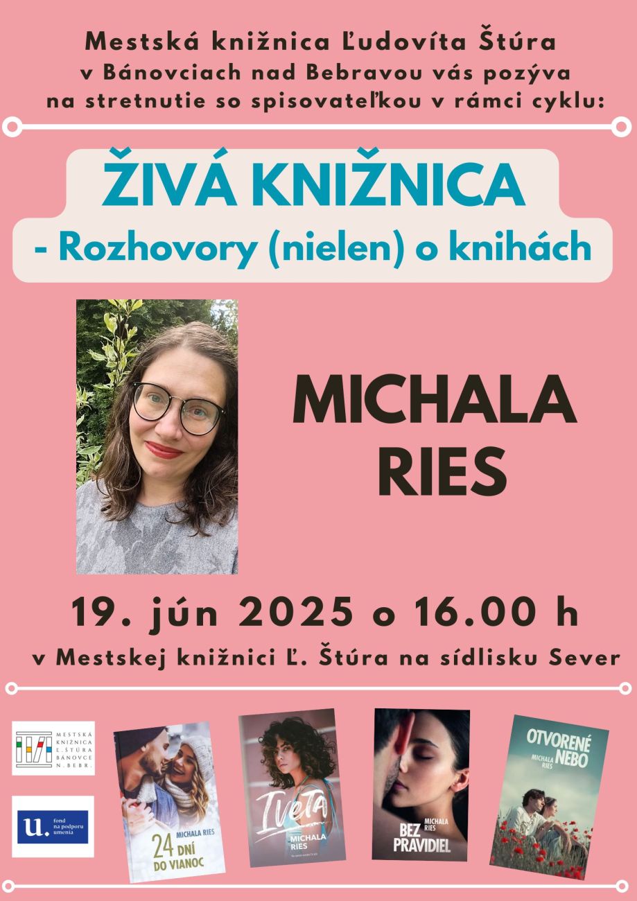 Živá knižnica s Michalou Ries Bánovce nad Bebravou